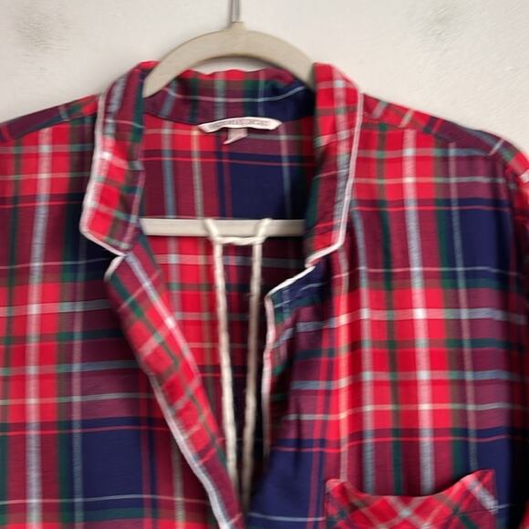 Victoria’s Secret plaid long sleeve plaid pajama pant set sz M - Picture 4 of 10